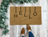 Sale - Modern HELLO Doormat, 18x30 inches