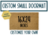 Custom Small Doormat - 16x24 inches