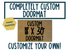 Completely Custom Personalized Doormat - Standard Size 18"x 30"