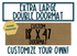 Custom Personalized Double Doormat - 18 x 47 Inch