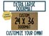 Custom Personalized Double Doormat - 24 x 36 Inch