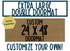 Custom Personalized Double Doormat - 24 x 48 Inch
