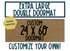 Completely Custom Double Doormat - 24 x 60 Inches