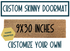 Custom Skinny Doormat - 9" x 30"