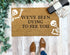 Dying to See You Halloween Doormat with Skeletons