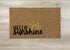 Sale - Hello Sunshine Summer Doormat, 18x30 inches