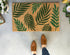 Tropical Leaves Coir Doormat – Handmade Outdoor Mat