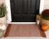 Maroon Accent Rug, Doormat Layering Rug