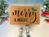 Merry and Bright Outdoor Christmas Doormat