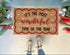 Most Wonderful Time of the Year Christmas Doormat – Red Scalloped Border