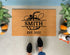 Custom Last Name Pumpkin Doormat – Whimsical Fall Coir Welcome Mat