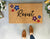 Resist Political Doormat with Flowers