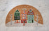 Sale - Half Round Christmas Houses Doormat