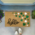 Shamrock Pattern Hello Doormat