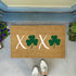 XOXO Shamrocks St. Patricks Doormat