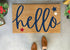 Patriotic Summer Doormat - hello