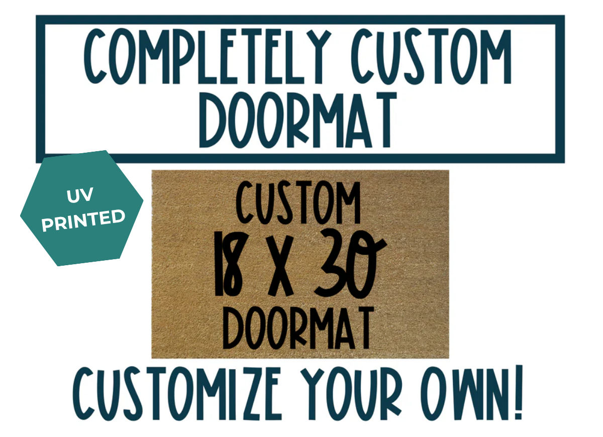 Custom Text Doormat | Design Your Own Doormat | Nickel Designs