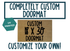 Custom Text Doormat