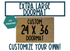 Custom Personalized Doormat, 24x36 inches