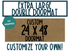 Custom Double Doormat, 24x48 inches