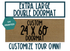 Custom Personalized Doormat, 24x60 inches