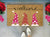 Valentines Day Doormat With Gnomes in pink and red