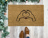 Heart Hands Valentine's Day Doormat