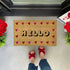 Valentine’s Day Coir Doormat with Heart Border