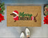 Merry Christmas Dachshund Doormat – Brown or Black Weenie Dog