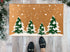 Snowy Pine Trees Christmas Doormat