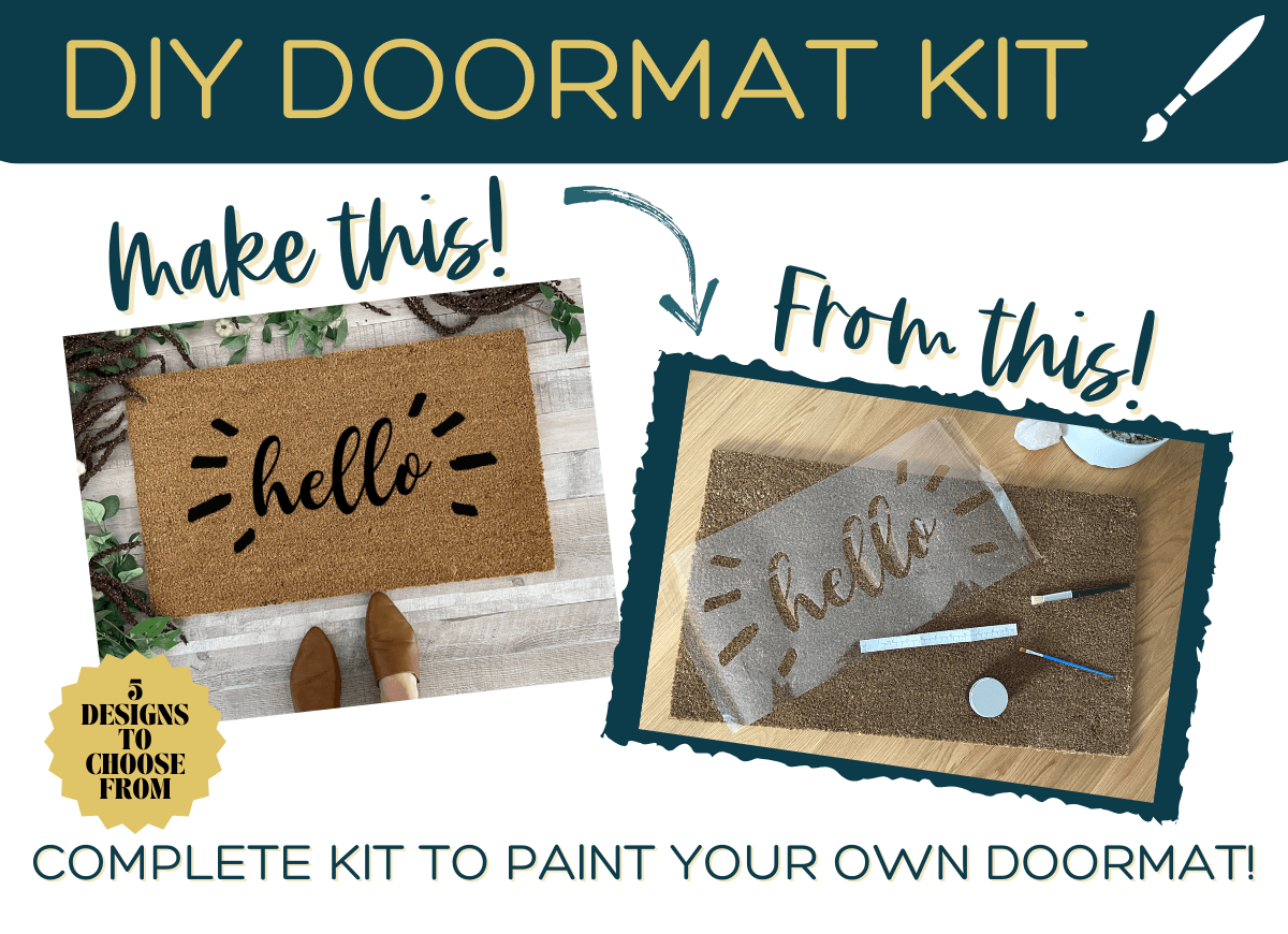 DIY Doormat Kit, Paint Your Own Welcome Mat