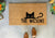 Custom Last Name Cat Doormat