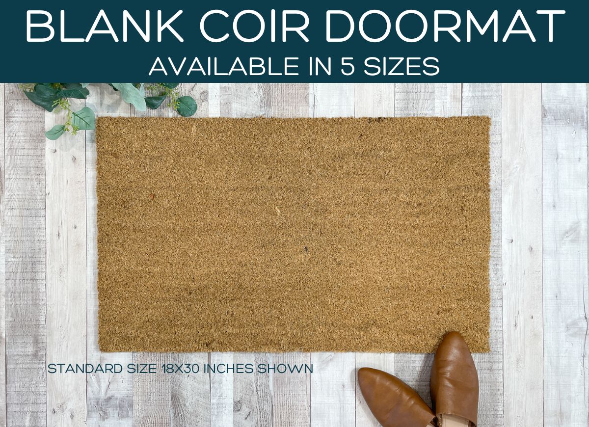 Blank Door Mat Traditional Hand Loom Coir Doormat | Standard Size Coir
