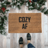 COZY AF Funny Christmas Doormat