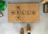 Hello Scrabble Tile Doormat