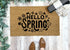 Hello Spring Floral Doormat