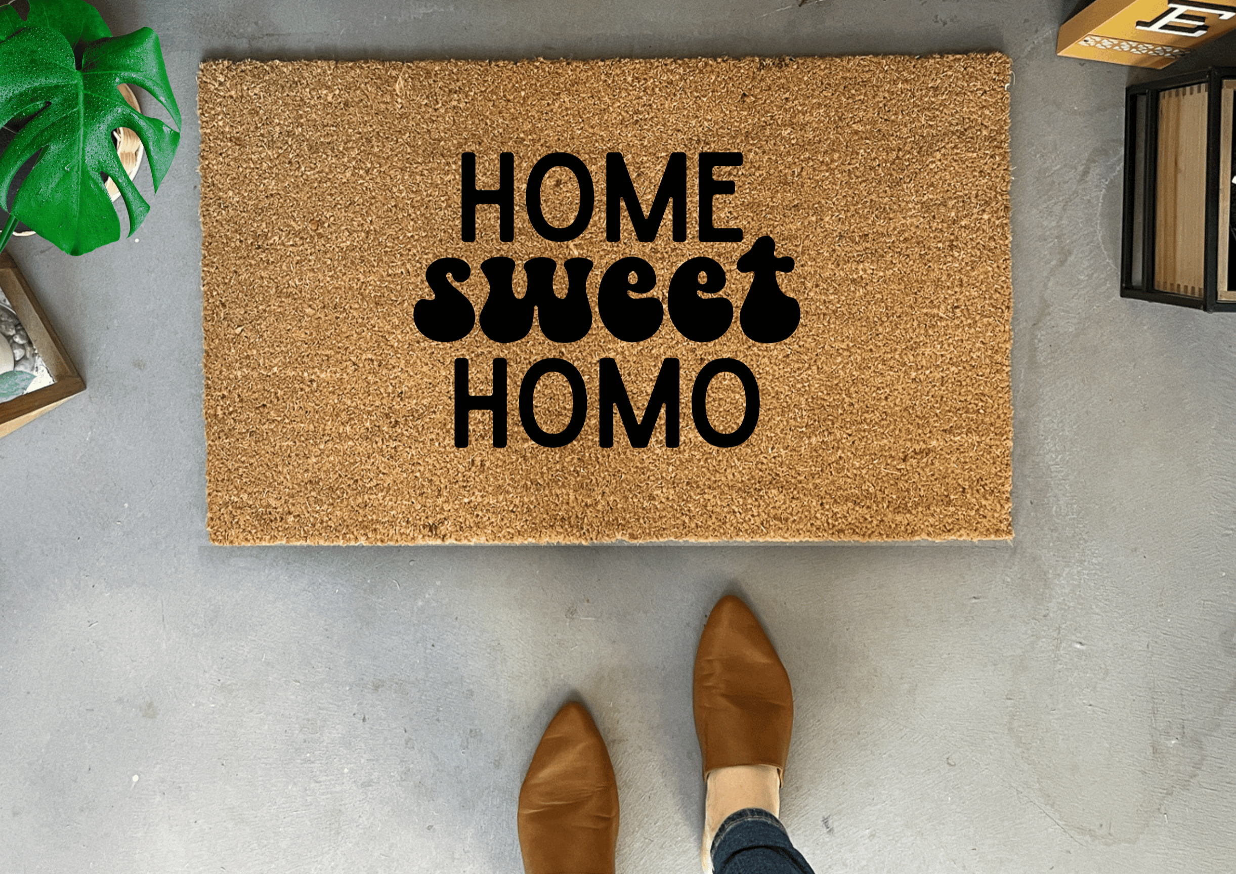 Sweet Summer Home Handwoven Coconut Fiber Doormat - Entryways