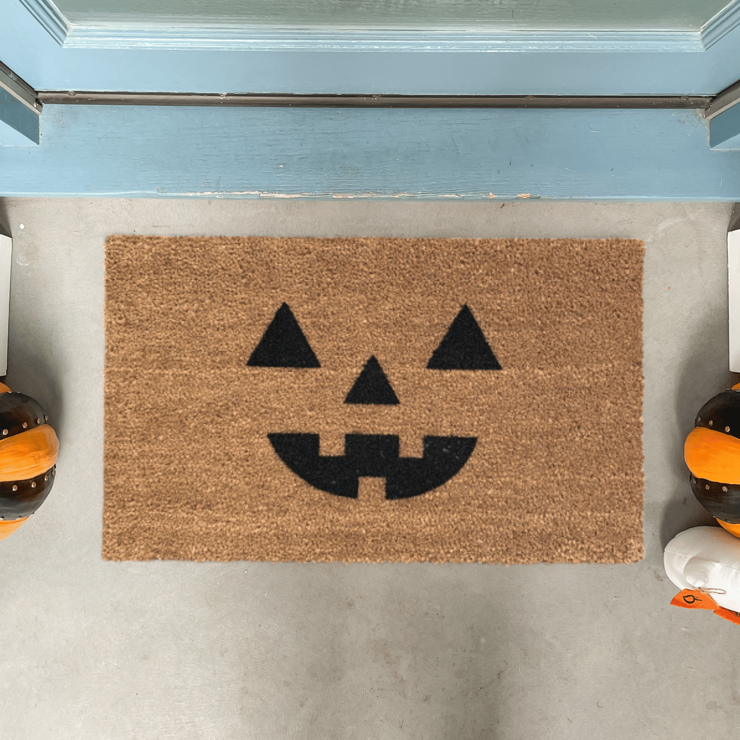 Halloween Doormat  Personalized Halloween Family Welcome Doormat