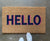 Doormat - Modern Hello Shadow Doormat