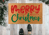 Red and Green Merry Christmas Doormat