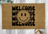 Retro Style Happy Face Doormat