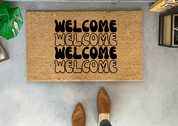 Retro Style Doormat | Outdoor Welcome Mats | Nickel Designs