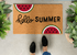 Summer Watermelon Coir Doormat