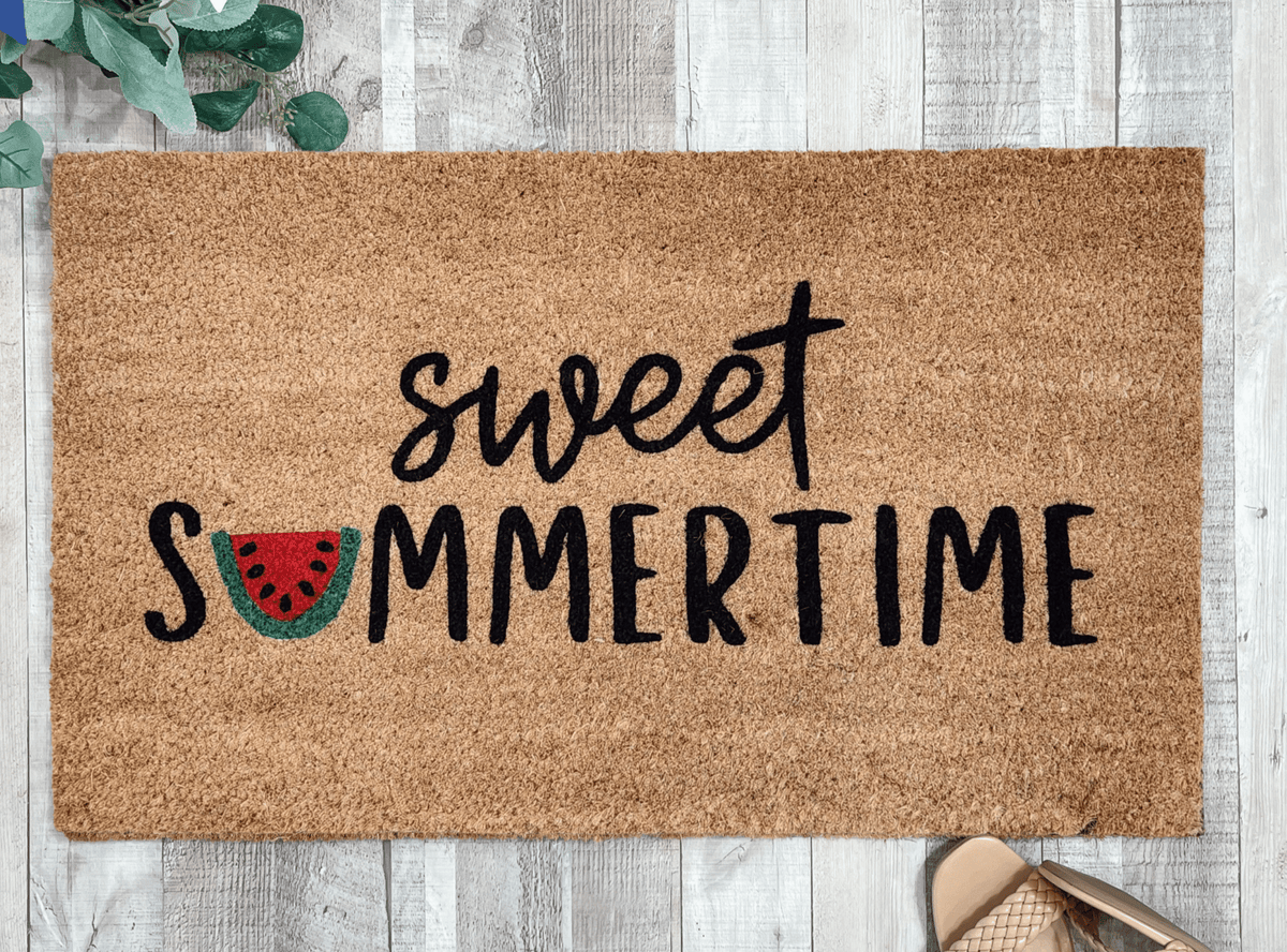 Sweet Summertime Watermelon Doormat | Colorful Summer Doormats