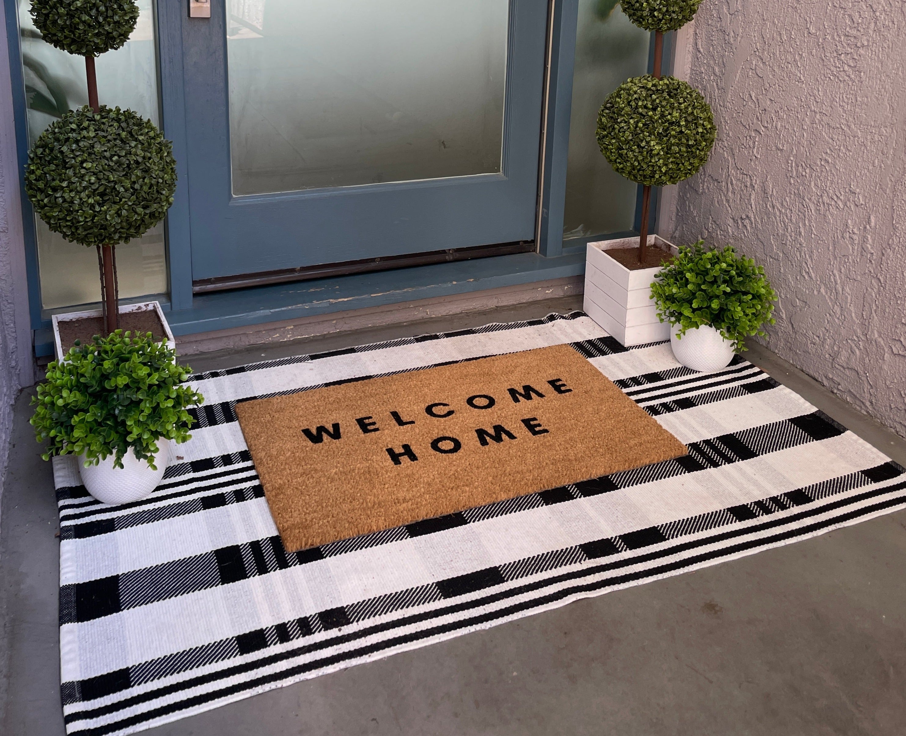 Welcome Home Modern Doormat, Outdoor Doormats