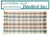 Rug - Brown Plaid Accent Rug With Fringe
