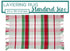 Green and Red Holiday Plaid Fringe Rug