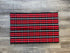 Red and Black Plaid Accent Rug