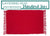 Rug - Red Fringe Doormat Layering Rug