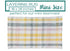 Small Yellow Plaid Accent Rug